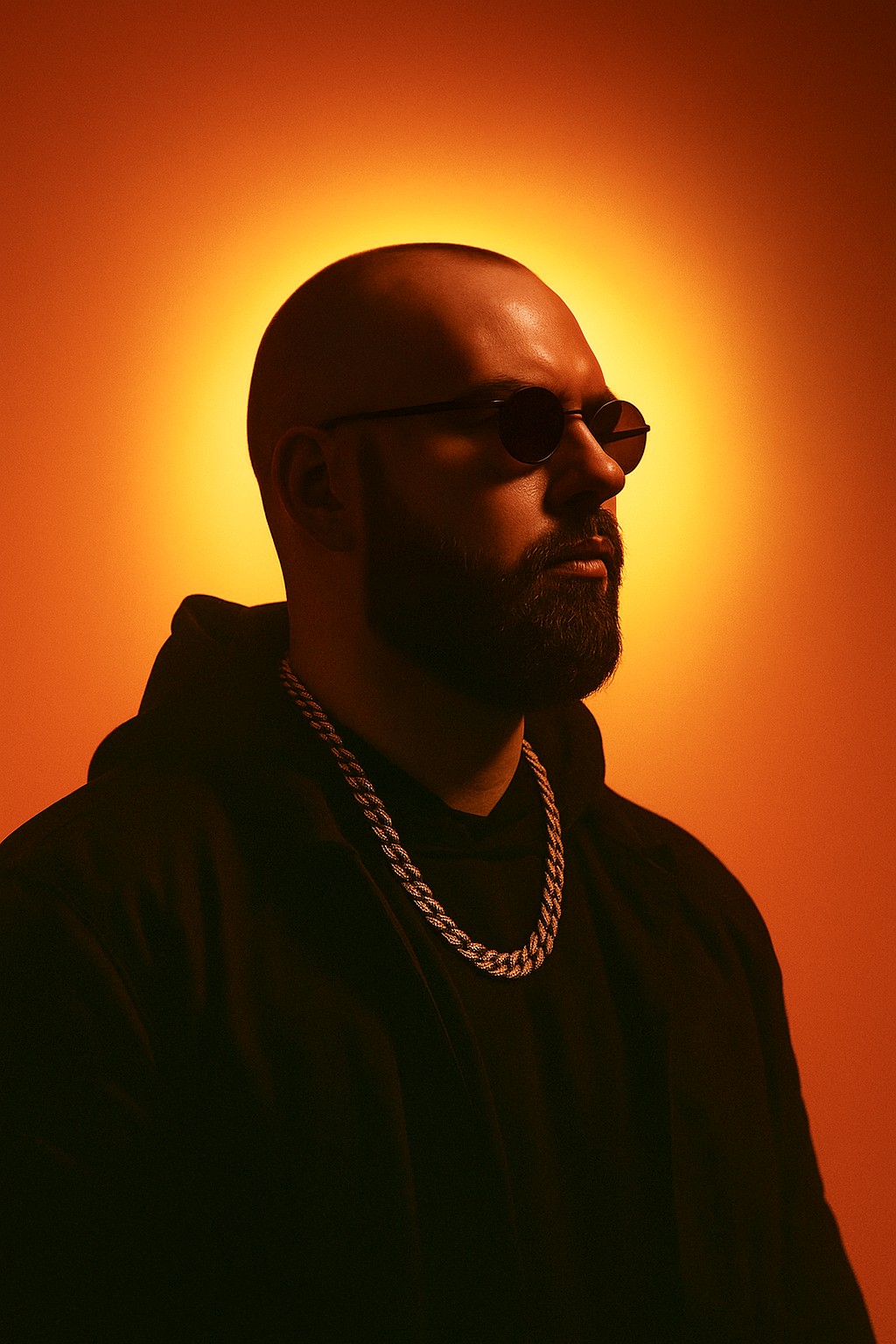 Big_F, the developer behind LuaLabs — dark portrait lit by a warm amber halo